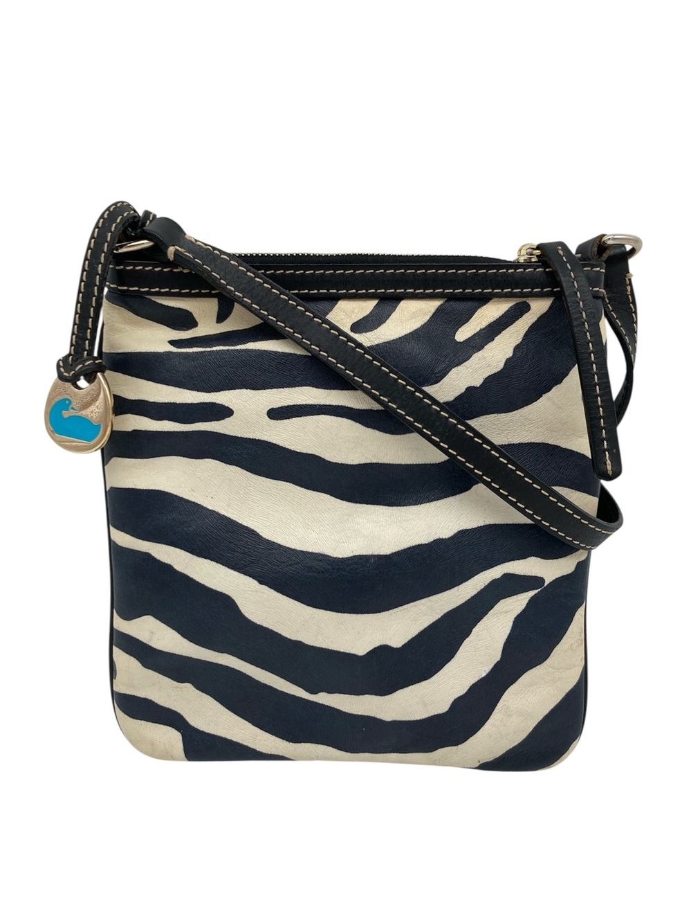 Dooney & Bourke Zebra Print Leather Crossbody Bag